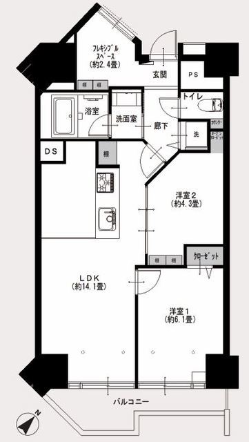 物件画像 明大前グランドハイツ 4階