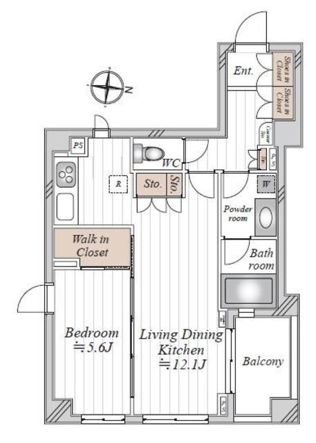 シティインデックスときわ台 3階 間取り図