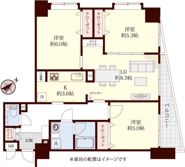 セントレー横浜関内 13階 間取り図