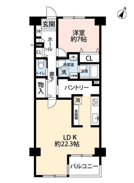 クリエート綱島 11階 間取り図