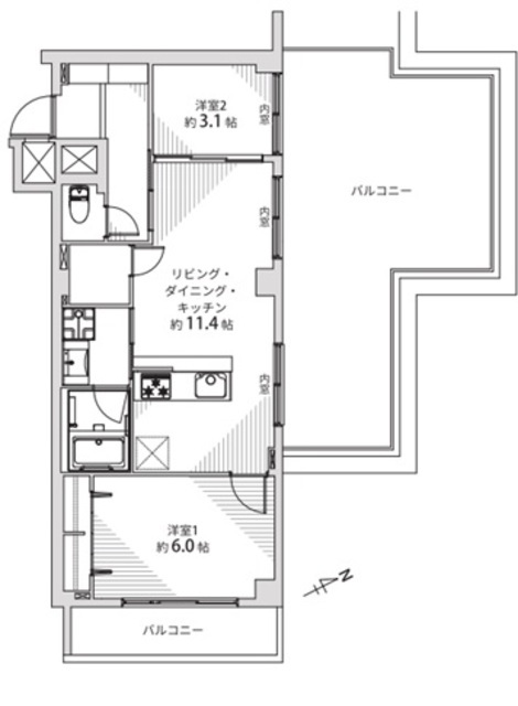 物件画像 ハイツゼームス坂 5階