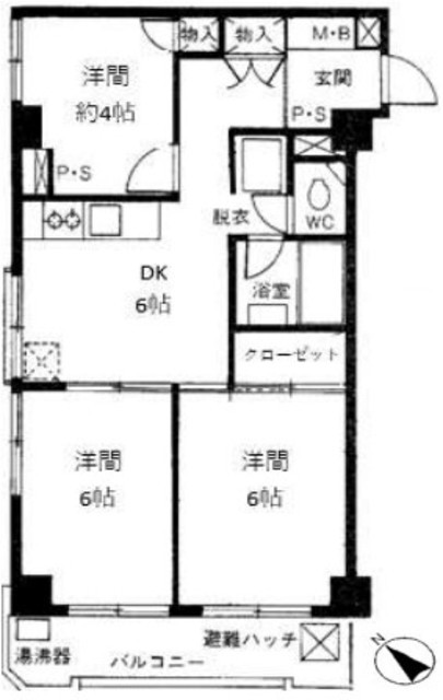 物件画像 京王瀬田マンション 6階
