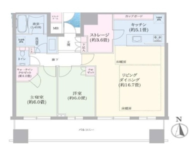 物件画像 パークタワー晴海 18階