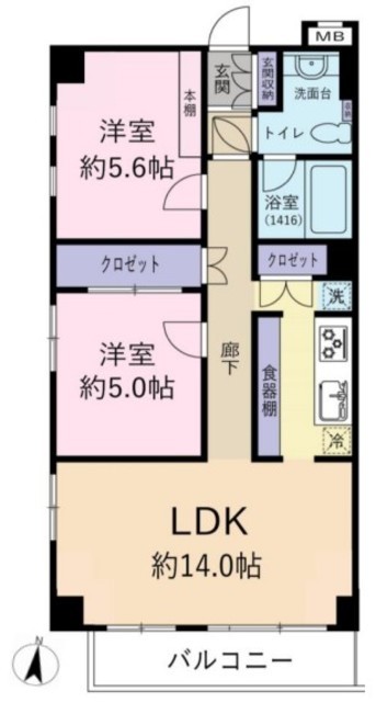 物件画像 マイキャッスル池上2 2階