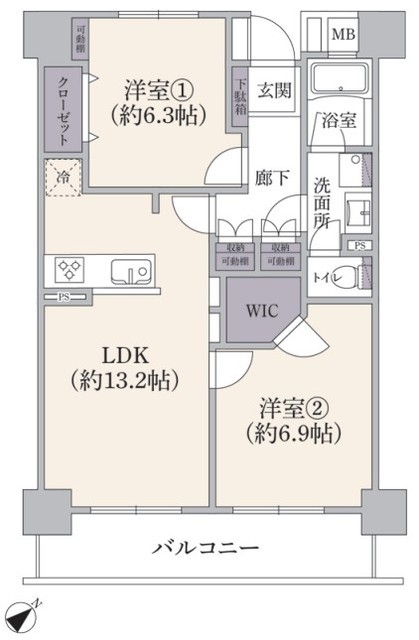 物件画像 越中島三丁目ハイツ 8階