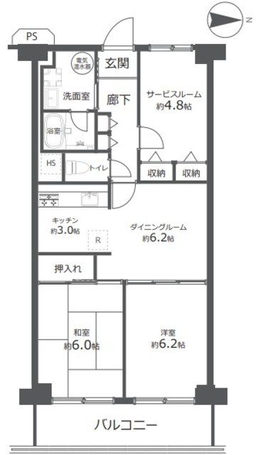 物件画像 多摩川ビューハイツ 4階