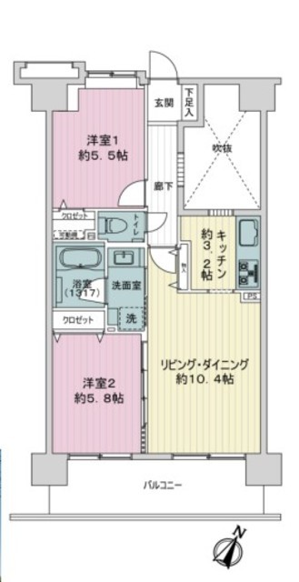 物件画像 ダイアパレス潮見 8階