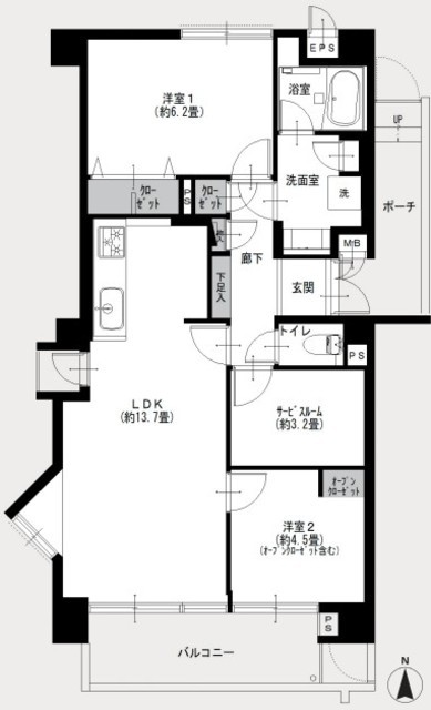 物件画像 北新宿パークハイツ 3階