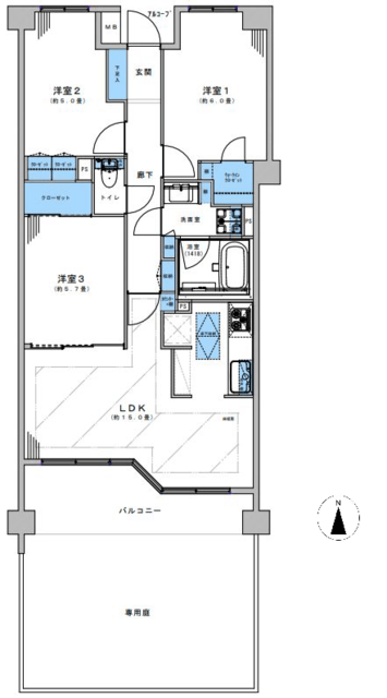 物件画像 コンファーレ白鷺 1階