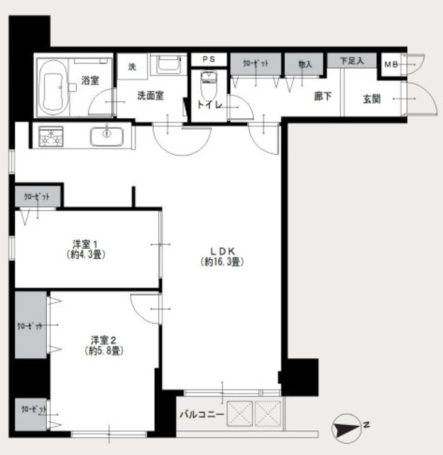 物件画像 藤和三田コープ2 7階