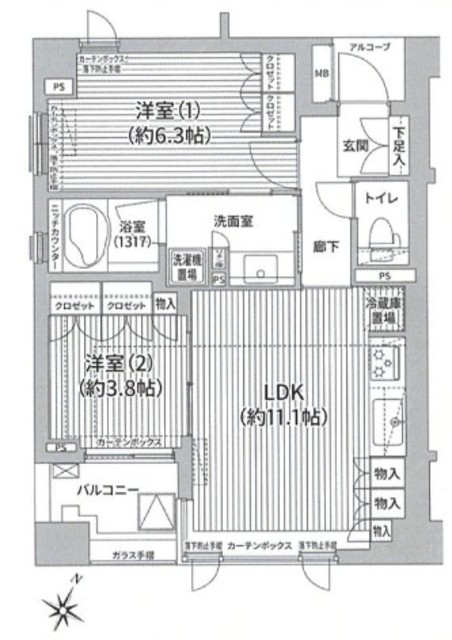 物件画像 コスモ・イオ桜新町 4階