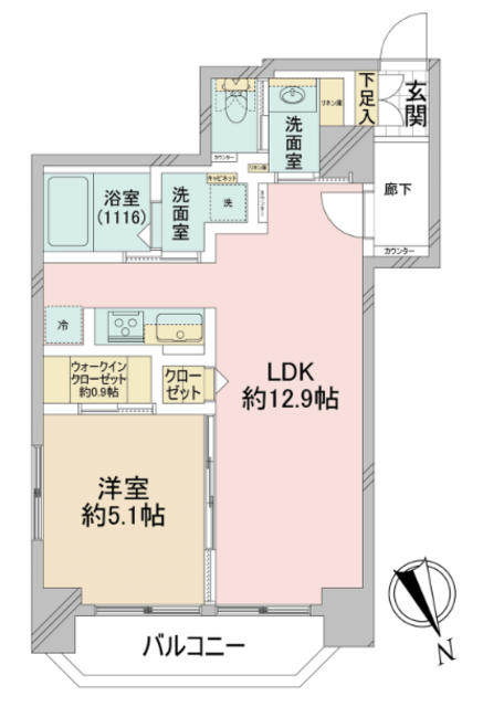 物件画像 ハイライフ新中野 7階