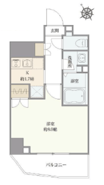 VORT渋谷松濤residence 5階 間取り図