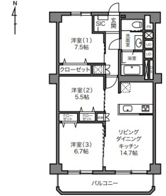物件画像 シーアイマンション大岡山 4階