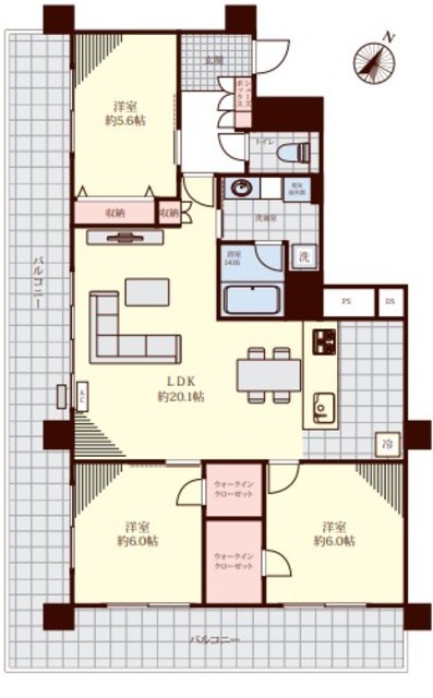 物件画像 イトーピア上野毛マンション 3階