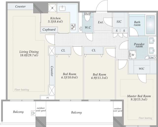 物件画像 三番町パークテラス桜苑 9階