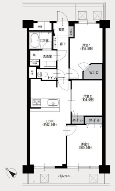 物件画像 落合パークファミリア 9階