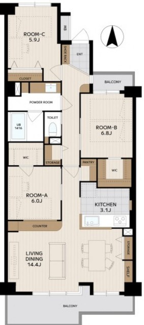 物件画像 ダイアパレス猿江恩賜公園 8階