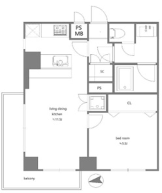 物件画像 秀和麻布笄町レジデンス 2階