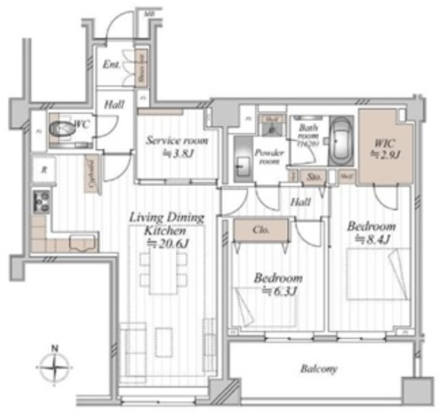 物件画像 パークコート高輪ヒルトップレジデンス 3階