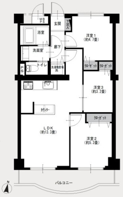 物件画像 大森ハイツ(大森本町1) 9階