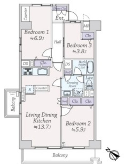 物件画像 マンションニュー目黒 2階