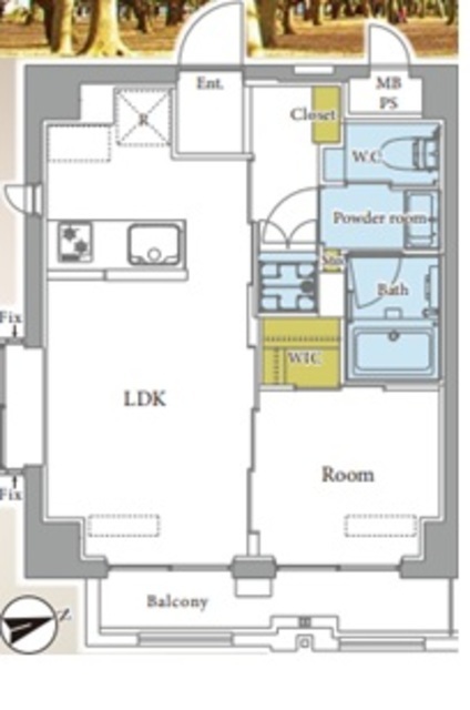 物件画像 パークサイド白鳳代々木公園 3階