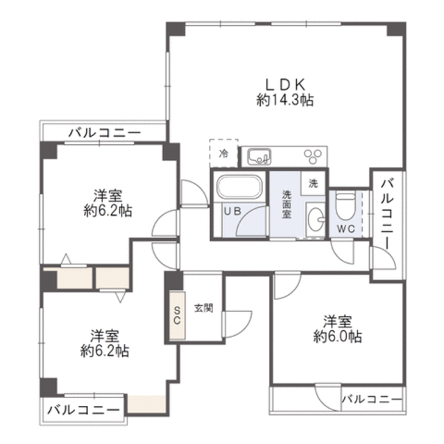 物件画像 富士マンション 3階