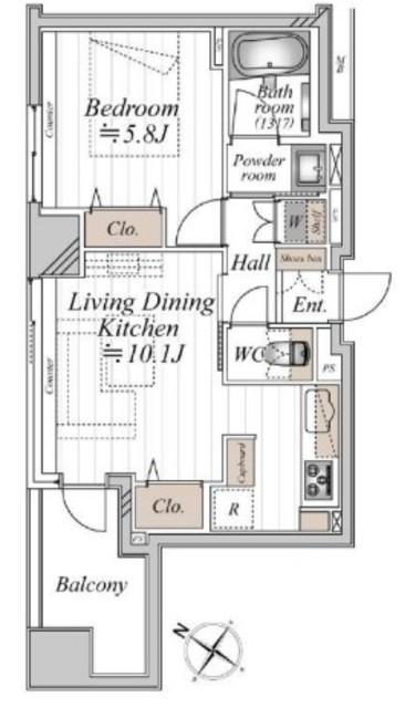 物件画像 コスモグラシア人形町 10階