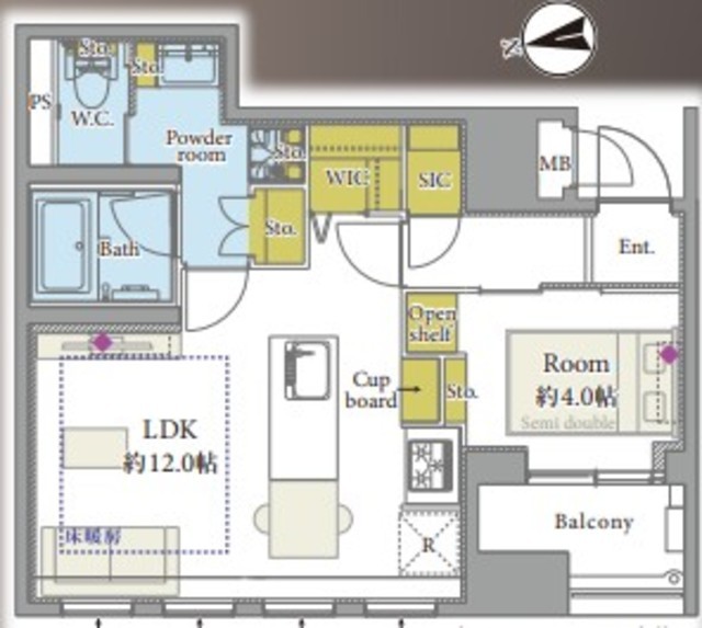 物件画像 ビラハイツ北の丸 4階