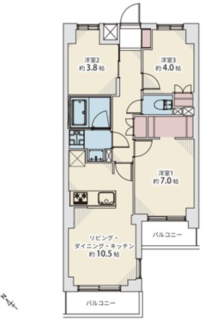 物件画像 セザール月島 3階