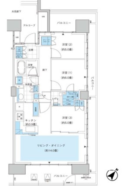 物件画像 晴海フラッグパークビレッジ 14階