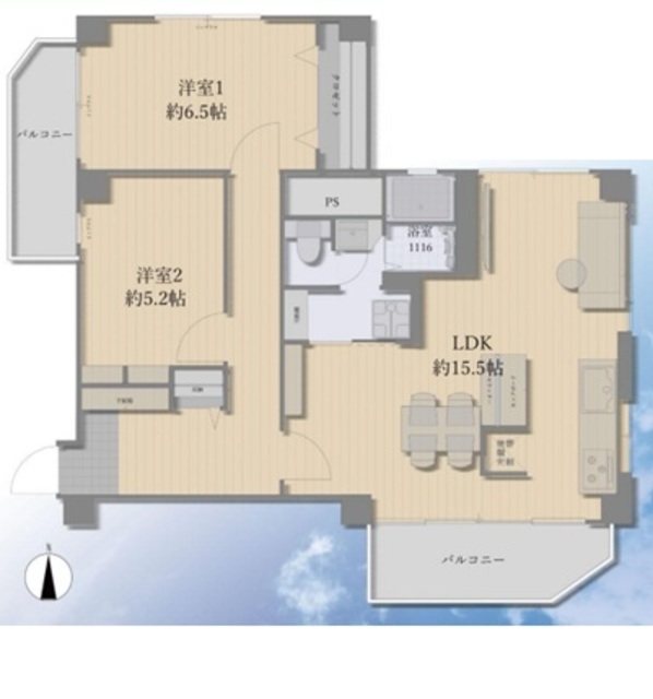 物件画像 中落合東豊エステート 4階