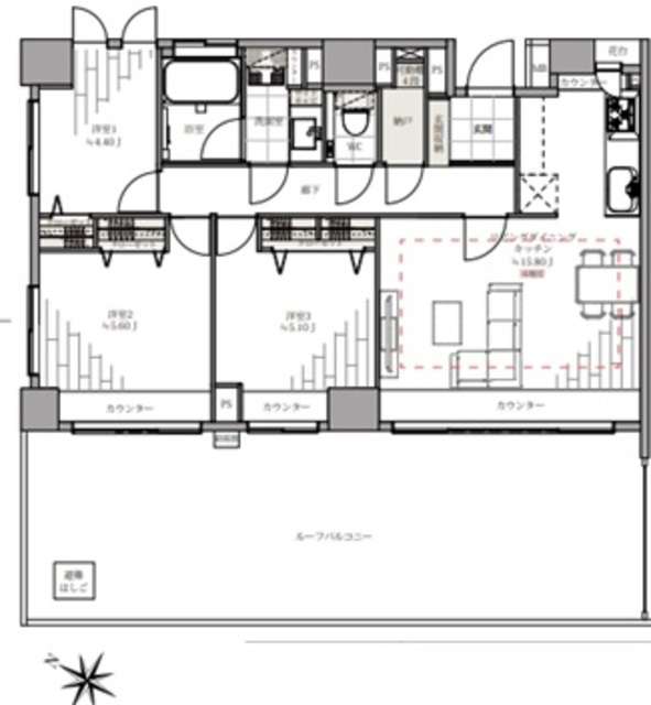 物件画像 パークホームズ新宿若松町 11階