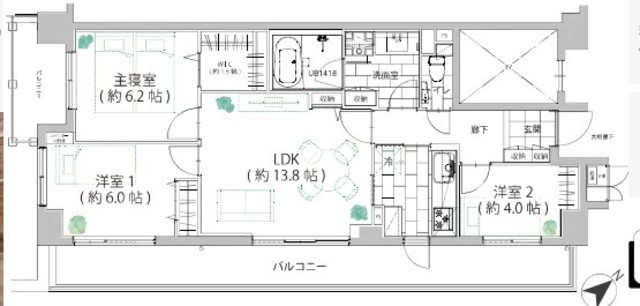 物件画像 シティコート広尾 3階