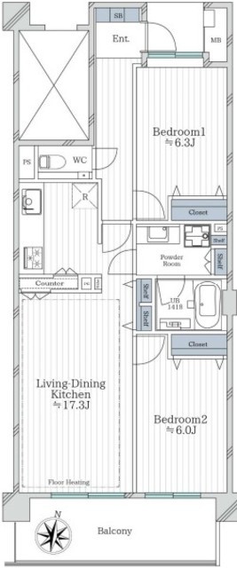 物件画像 等々力デュープレックス 4階