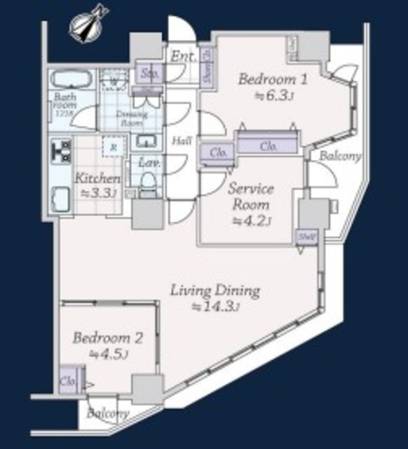 物件画像 ソフィアタワー勝どき 22階