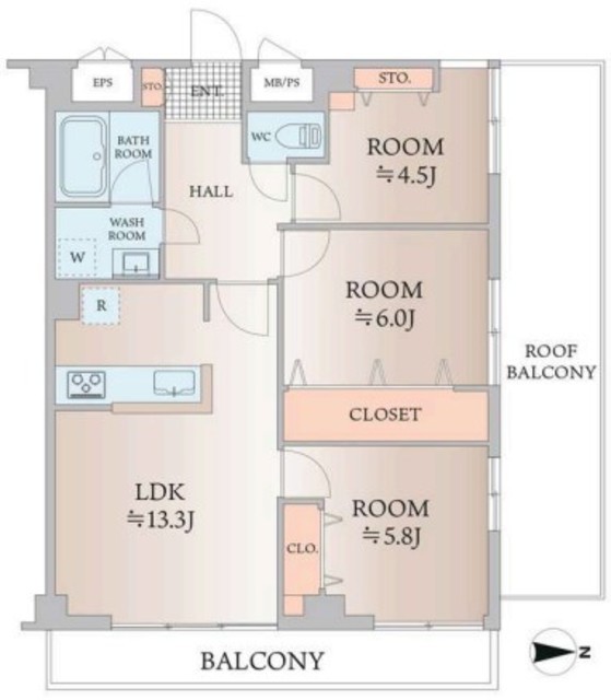 物件画像 シティハイツ大山 6階