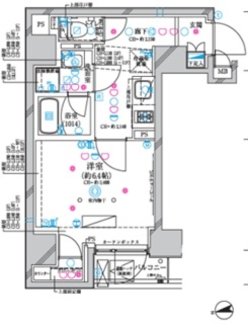 物件画像 ディアレイシャス市谷薬王寺 8階