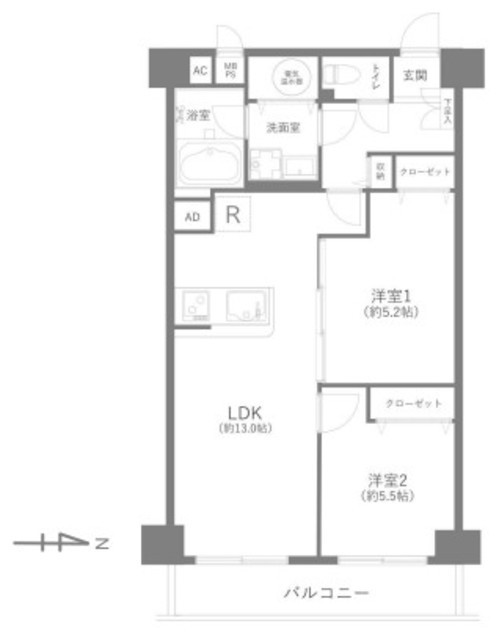 物件画像 コートハウス東品川 4階