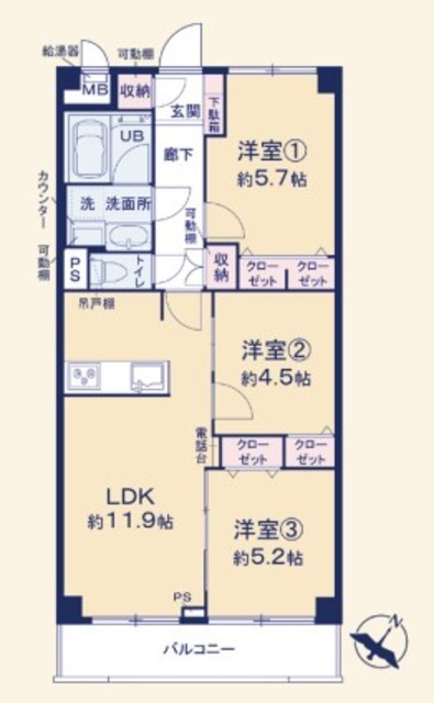 物件画像 エンゼルハイムリバーサイド墨田 7階