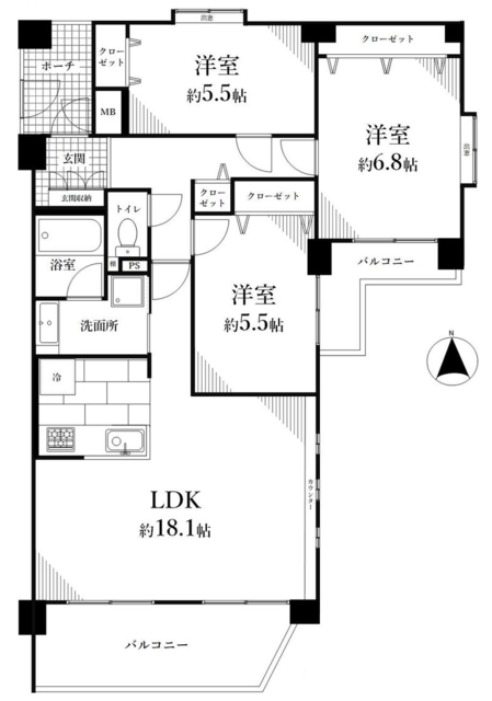 物件画像 ライフアップ高井戸 2階