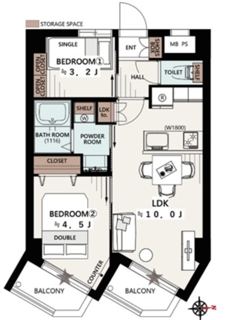 物件画像 セザール上北沢 5階