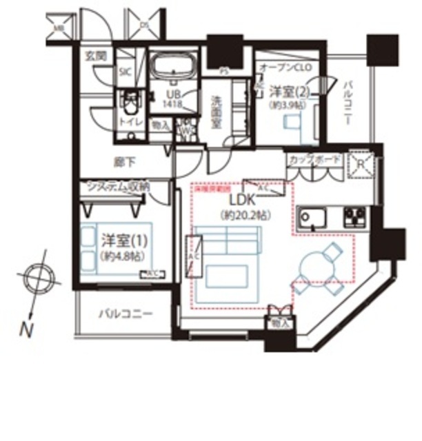 物件画像 カテリーナ三田タワースイート 28階