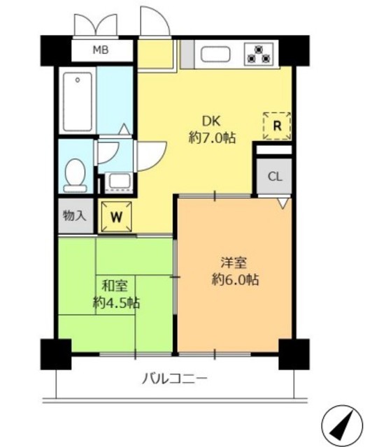 物件画像 方南町コーポビアネーズ 7階