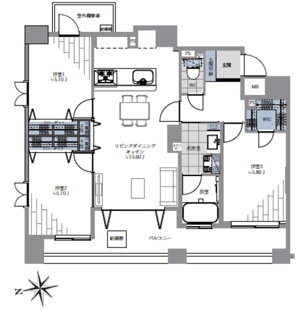 物件画像 グランシティユーロパレス大山 2階