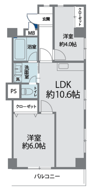 物件画像 経堂コンド 9階
