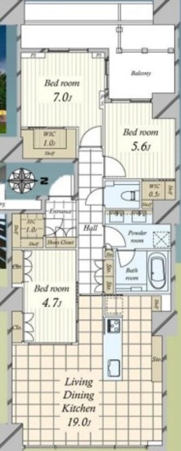 物件画像 ワールドシティタワーズ アクアタワー 38階
