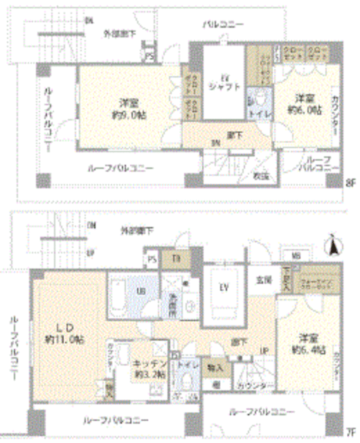 コスモ麻布十番 7階 3ldk 103 43m2 927 701 恵比寿不動産