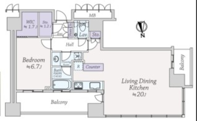 物件画像 パークタワー目黒 6階